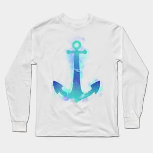 Anchored (Blue) Long Sleeve T-Shirt